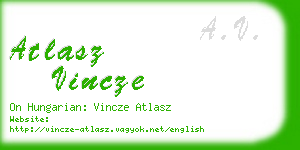 atlasz vincze business card